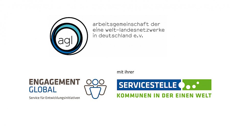 Logo agl, Engagement Global und Servicestelle Kommunen in der einen Welt